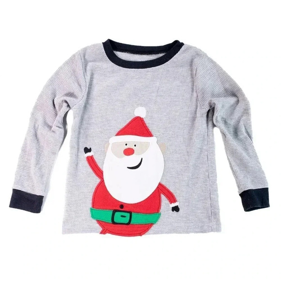 Carter's Boy's Santa Ribbed Tee Size 5 - Picture 1 of 3